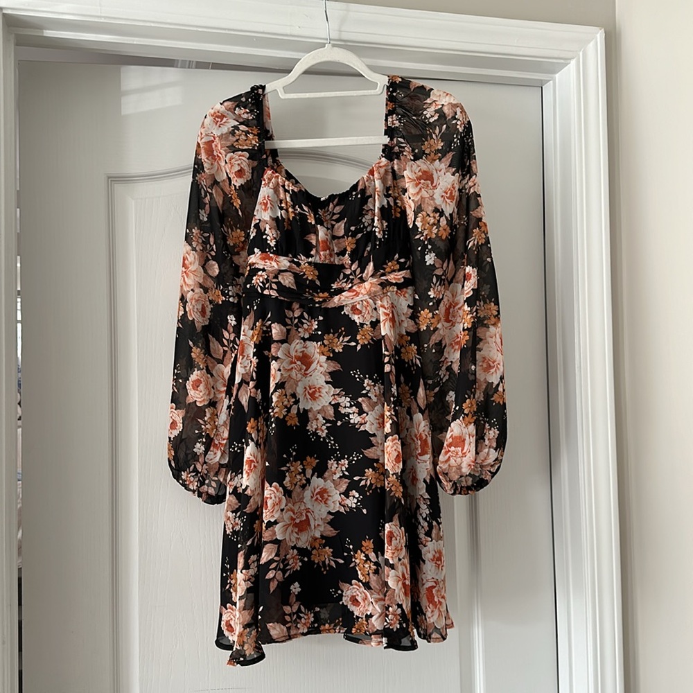 Black Floral Dress